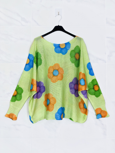 Wholesaler Zafa - Round neck knit sweater