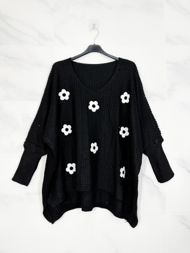 Wholesaler Zafa - Flower sweater
