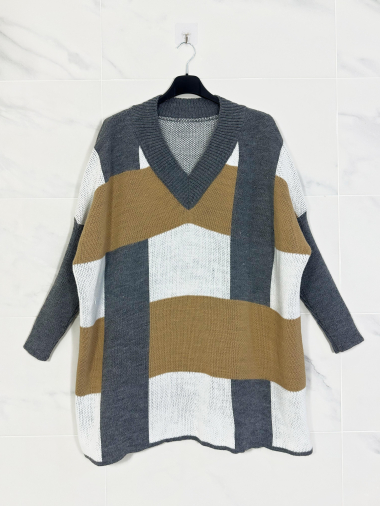 Wholesaler Zafa - Oversized tunic sweater