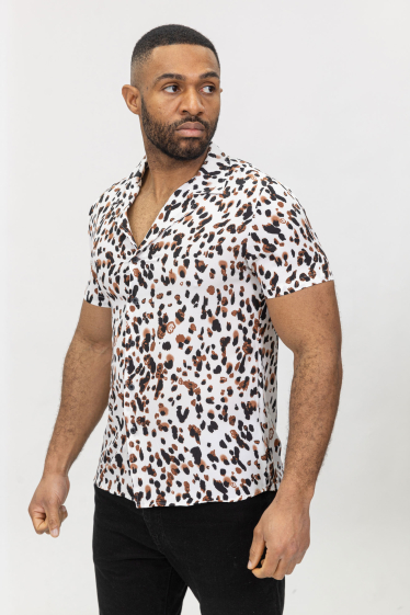 Wholesaler Zayne Paris - Patterned printed shirt + shorts set