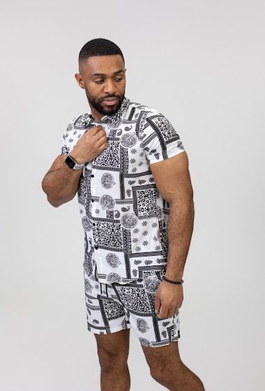 Wholesalers Zayne Paris - Shirt set with short