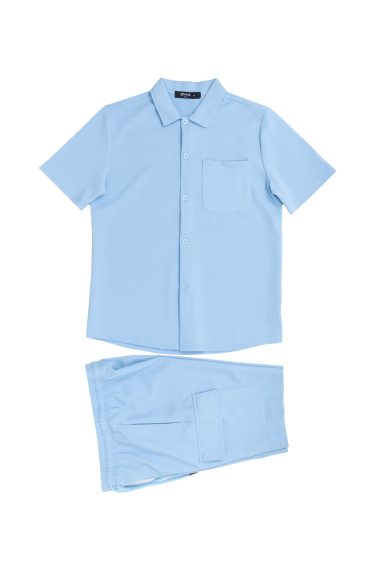 Wholesaler Zayne Paris - Shirt with textured fabric and chest pocket