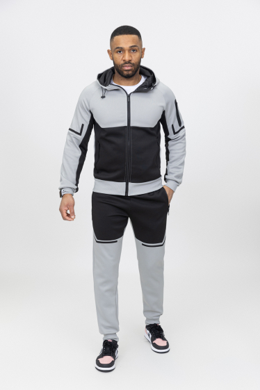 Ensemble jogging bi couleur avec poche zipp Zayne Paris Paris