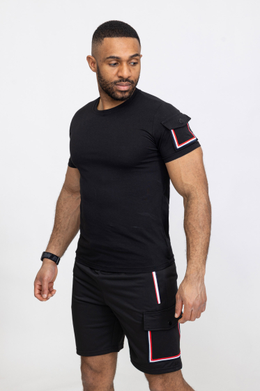 Großhändler Zayne Paris - T-Shirt + Shorts-Set mit Taschen
