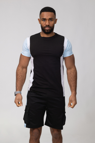 Wholesaler Zayne Paris - T-shirt + shorts set with zip on the pockets