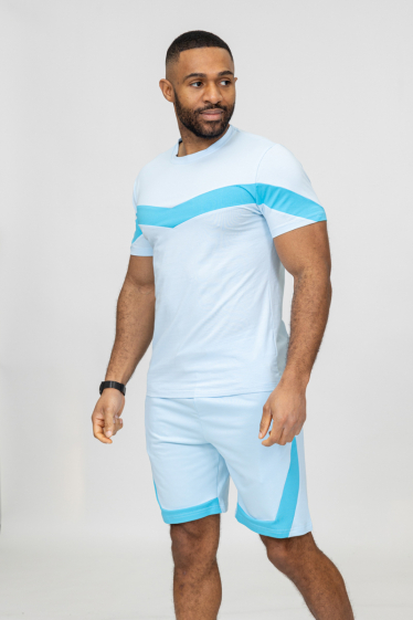Großhändler Zayne Paris - T-Shirt + Shorts-Set mit Taschen