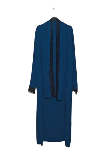 Grossiste ZC MODE - abaya avec bande dentelle