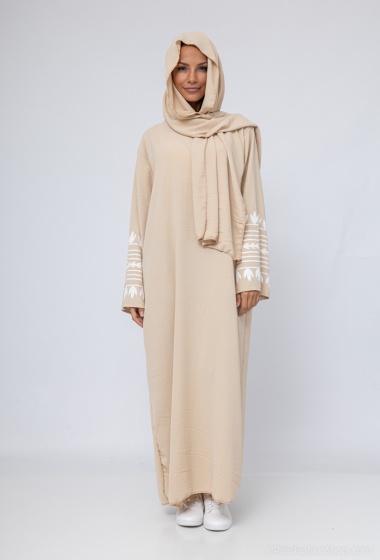 Grossiste ZC MODE - abaya avec manche imprime