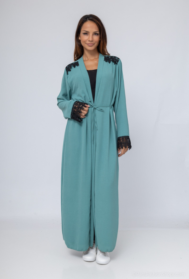 Wholesaler ZC MODE - fake 2 piece abaya with lace