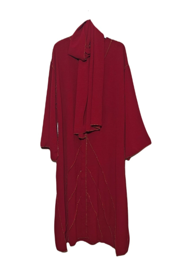 Grossiste ZC MODE - abaya femme avec fil dore