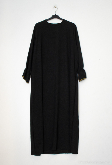 Großhändler ZC MODE - einfache Abaya mit engen Ärmeln