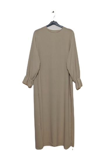 Großhändler ZC MODE - einfache Abaya mit elastischen Ärmeln