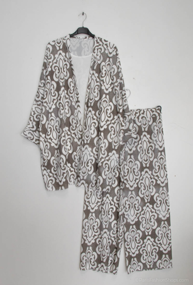 Wholesaler ZC MODE - faux 2 piece set with printed pants