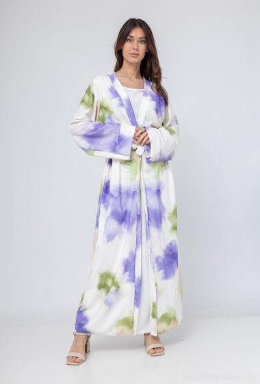 Wholesaler ZC MODE - faux 2 piece dress with print