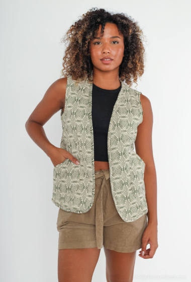 Wholesaler Zelia - Printed sleeveless vest