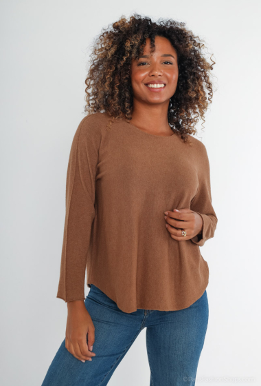 Wholesaler Zelia - Women's Basic Seamless Sweater