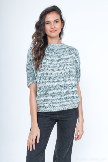Wholesaler Zelia - Short puff sleeve sweater