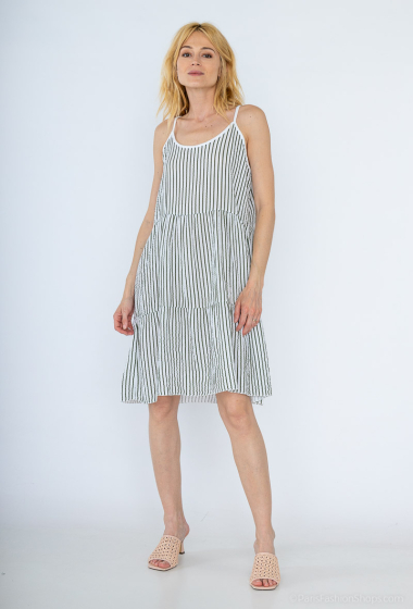 Wholesaler Zelia - Striped strap dress