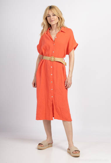 Wholesaler Zelia - Belted shirt dress