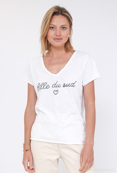 Großhändler Zelia - T-shirt with script