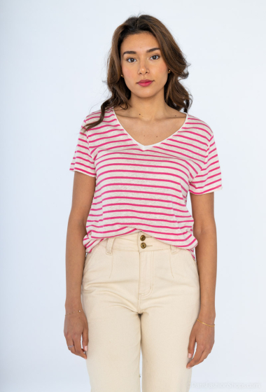 Wholesaler Zelia - Striped T-shirt
