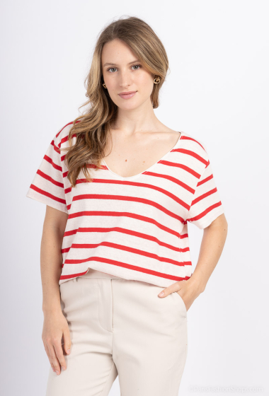 Wholesaler Zelia - Striped T-shirt