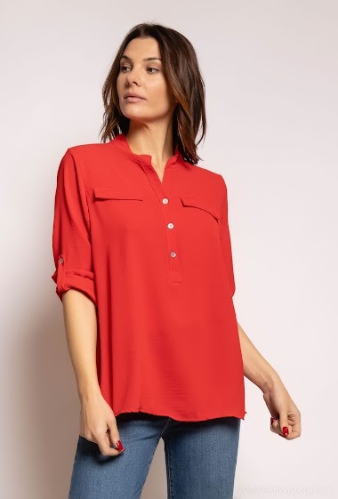 Wholesaler zh  skin - blouse with buttons
