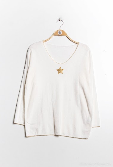 Wholesaler zh  skin - Sweater with star