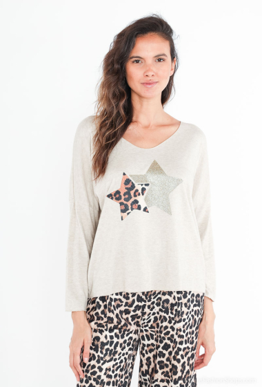 Wholesaler zh  skin - double star sweater