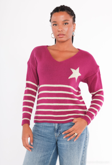 Wholesaler zh  skin - star sweater