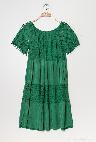 Wholesaler zh  skin - lace midi dress