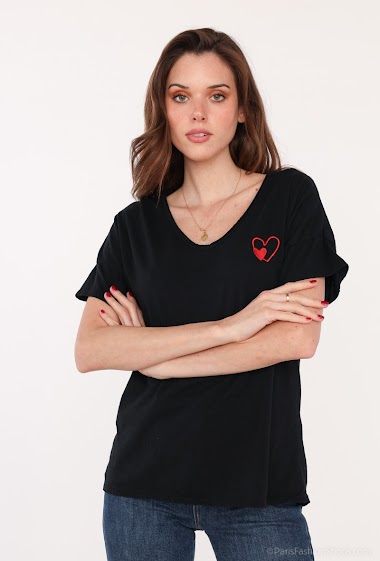 Wholesaler zh  skin - Heart t- shirt