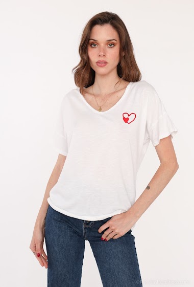 Wholesalers zh  skin - Heart t- shirt