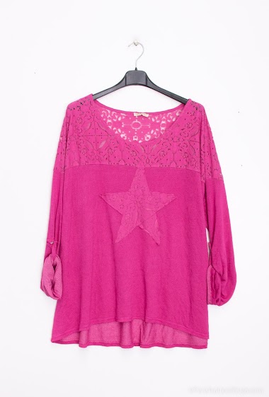 Wholesalers zh  skin - Star tunic with lace