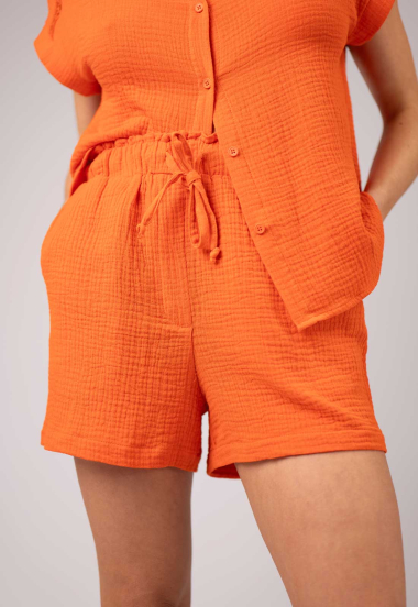 Wholesaler Zibi London - ARDEN cotton gauze shorts