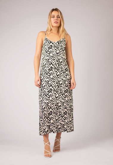 Wholesaler Zibi London - DALAL long leopard dress with straps