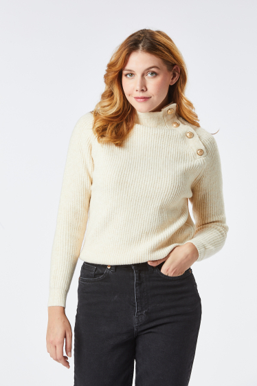 Wholesaler Zibi London - Johanna sweater with gold buttons