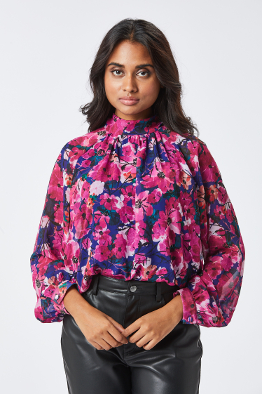 Wholesaler Zibi London - KEHY wide floral blouse
