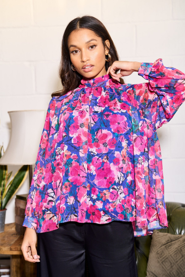 Wholesaler Zibi London - Kethy wide floral blouse