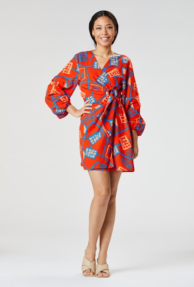 Grossistes Zibi London - Mathilda robe courte portefeuille