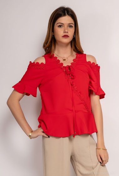 Wholesaler Zoe Mode (Elena Z) - Cold shoulder blouse