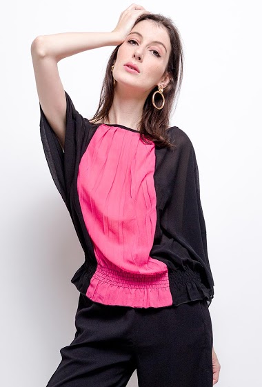 Wholesaler Zoe Mode (Elena Z) - Bicolour blouse