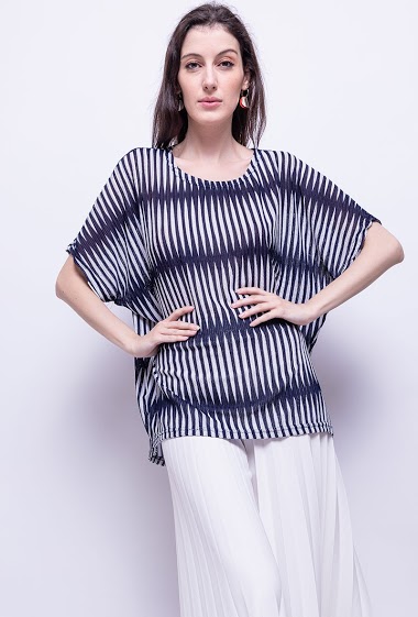 Großhändler Zoe Mode (Elena Z) - Printed stretch blouse