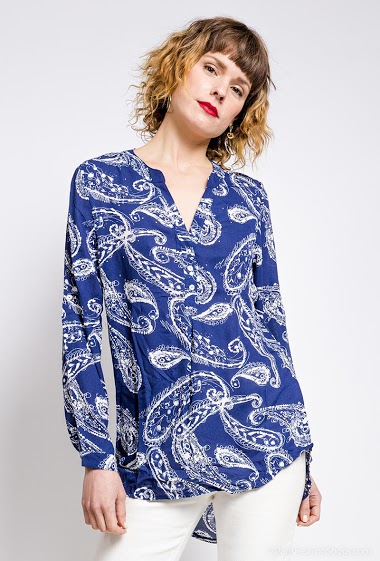 Wholesaler Zoe Mode (Elena Z) - Paisley print shirt