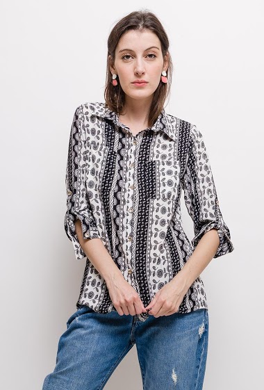 Wholesaler Zoe Mode (Elena Z) - Patternd shirt