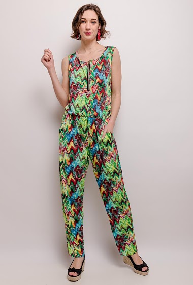 Wholesaler Zoe Mode (Elena Z) - Printed jumpsuit
