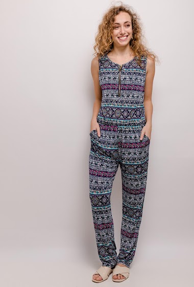 Wholesaler Zoe Mode (Elena Z) - Printed jumpsuit