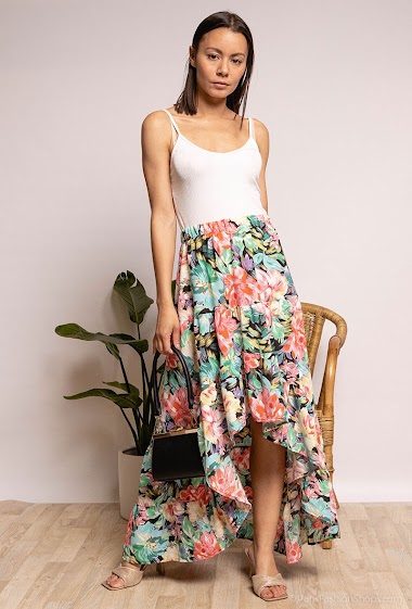 Wholesaler Zoe Mode (Elena Z) - Flower printed skirt