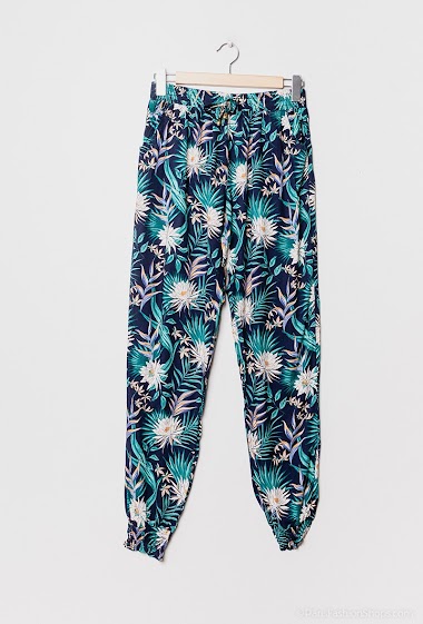 Wholesaler Zoe Mode (Elena Z) - Tropical print pants