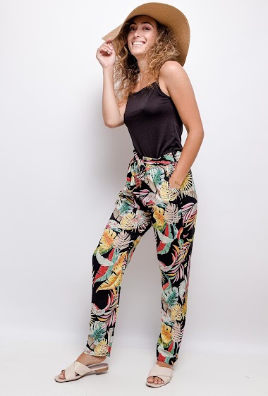 Wholesaler Zoe Mode (Elena Z) - Pantalon tropical